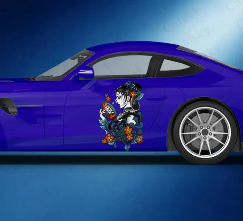 Японская гейша, автомобильная боковая графическая модифицированная гоночная машина, внедорожник, виниловая наклейка, наклейка с узором, наклейка на автомобиль на заказ 
Японская гейша, автомобильная боковая графическая модифицированная гоночная машина, внедорожник, виниловая наклейка, наклейка с узором, наклейка на автомобиль на заказ