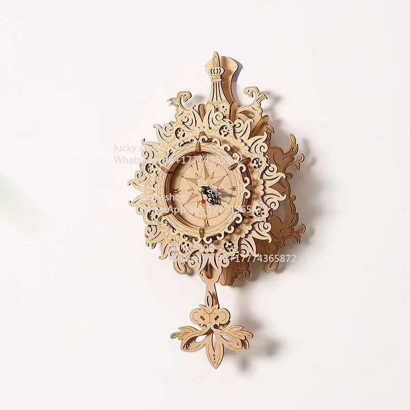 Retro Wall Clock Simulation 3D Puzzle Wooden Children's Early Time Recognition Entertainment Education
Retro Wall Clock Simulation 3D Puzzle Wooden Children's Early Time Recognition Entertainment Education