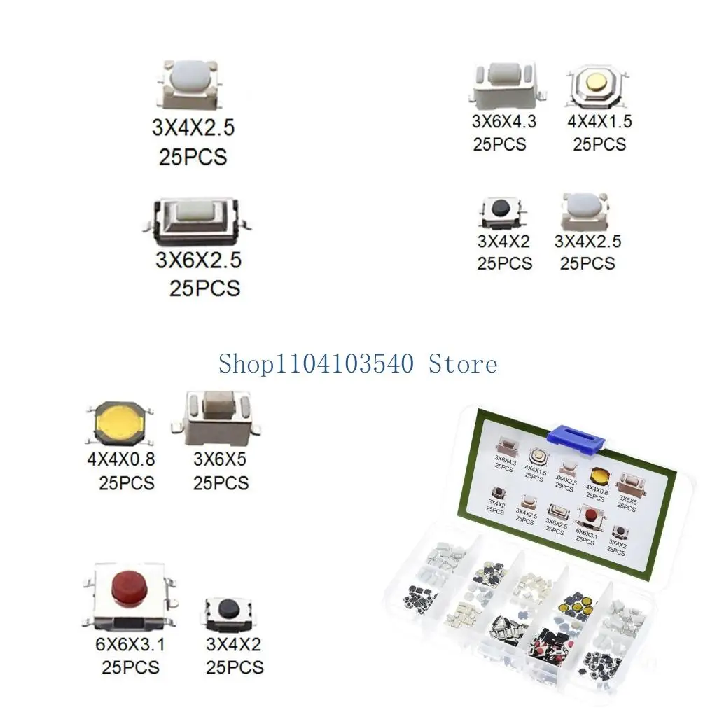 02DC 250PCS Switches Reliable Operate Push Switches for Electronic Projects
02DC 250PCS Switches Reliable Operate Push Switches for Electronic Projects