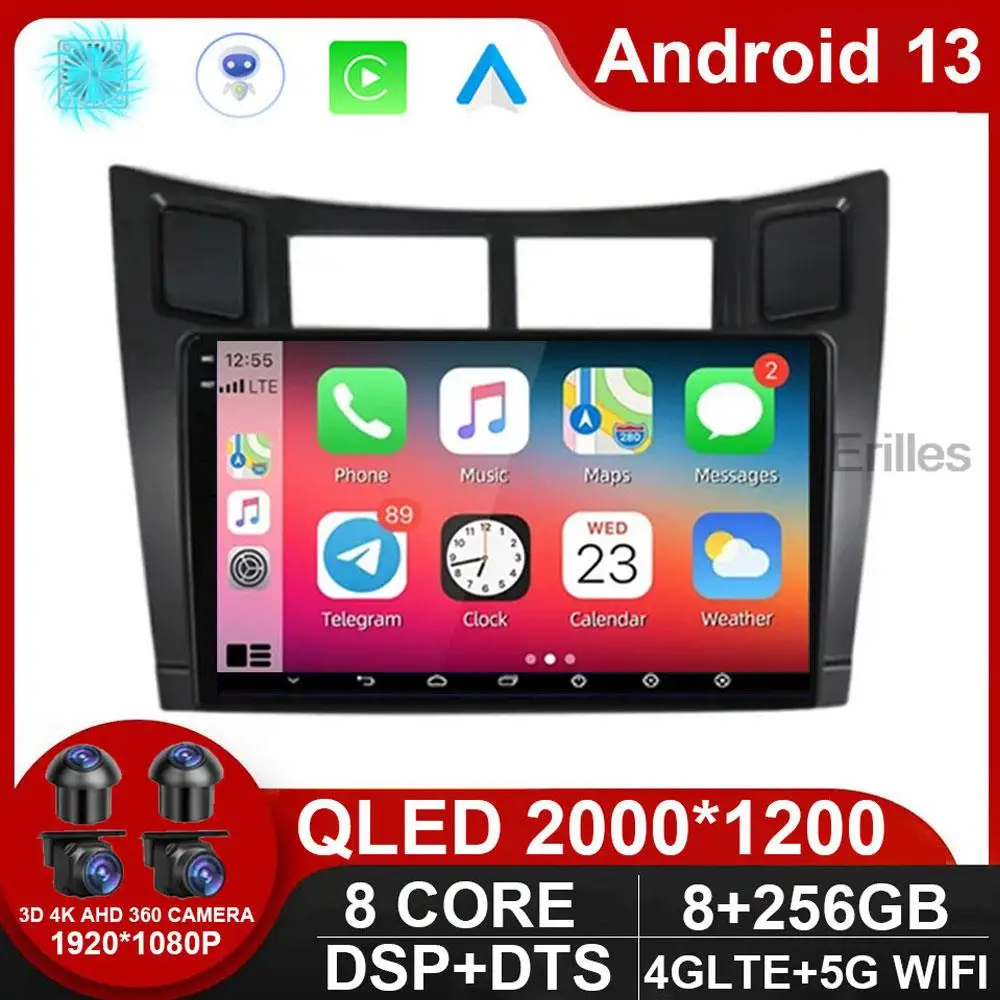 Автомобильный радиоприемник Carplay Android 13 для Toyota Yaris 2005 - 2012 мультимедийный GPS Авторадио 4G WIFI DSP без DVD 2DIN
Автомобильный радиоприемник Carplay Android 13 для Toyota Yaris 2005 - 2012 мультимедийный GPS Авторадио 4G WIFI DSP без DVD 2DIN