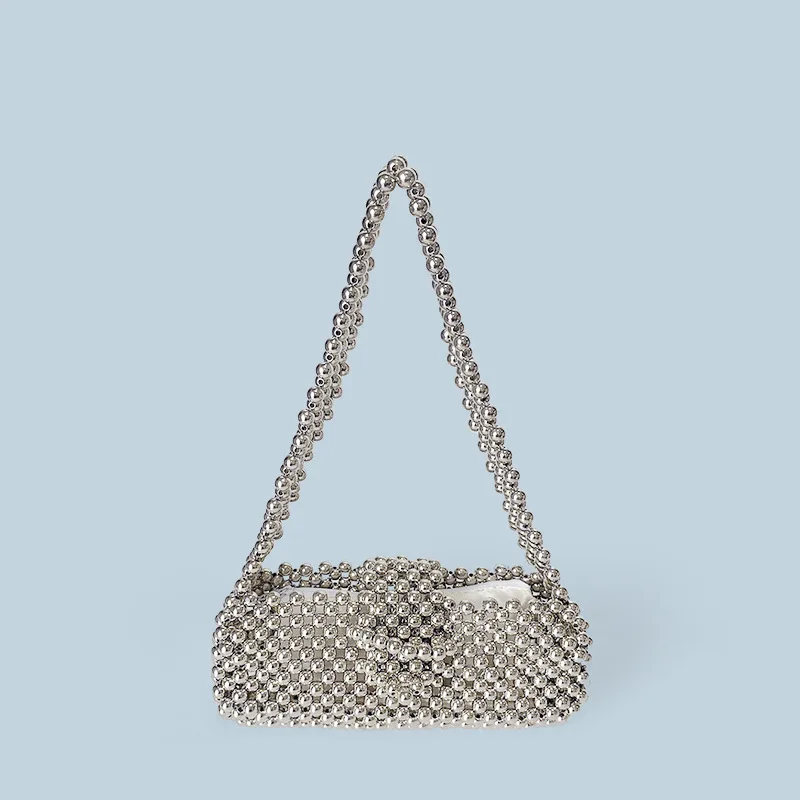New Niche Design Shiny Bead Flip Small Square Bag Handmade Chain Single Shoulder Hand-held Versatile Woven Casual Women's Bags
New Niche Design Shiny Bead Flip Small Square Bag Handmade Chain Single Shoulder Hand-held Versatile Woven Casual Women's Bags