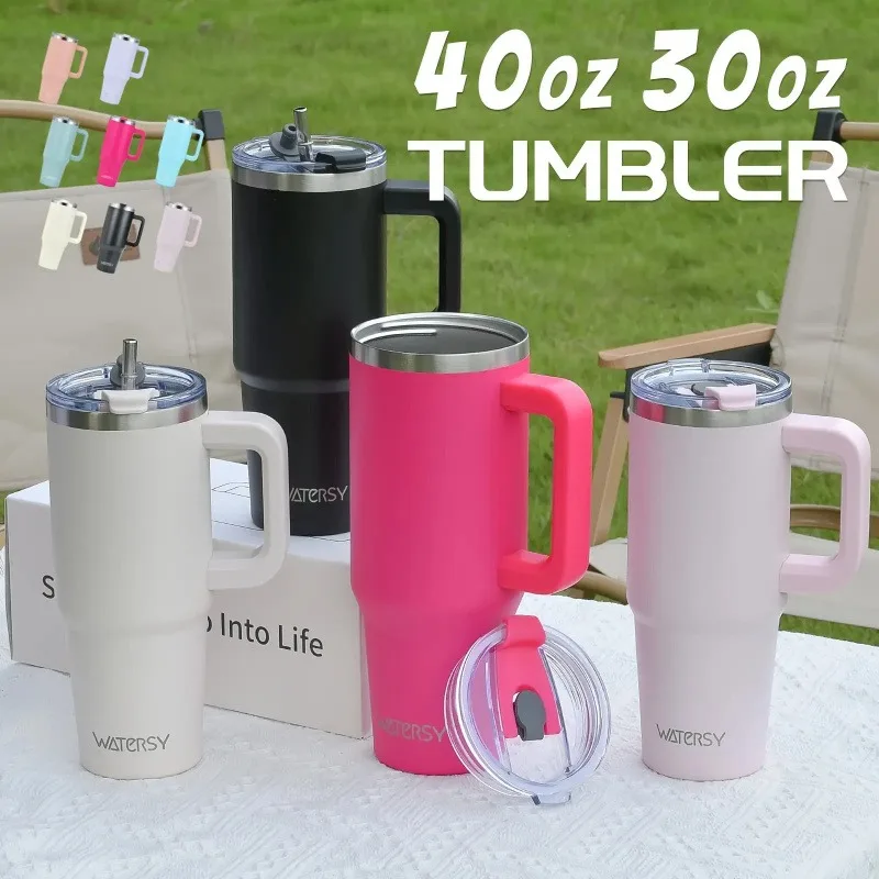 20/30oz/40oz Thermos Bottle with Handle Straw Stainless Vacuum Insulated Coffee Cup for Hot and Cold Drinks Portable Car Tumbler
20/30oz/40oz Thermos Bottle with Handle Straw Stainless Vacuum Insulated Coffee Cup for Hot and Cold Drinks Portable Car Tumbler