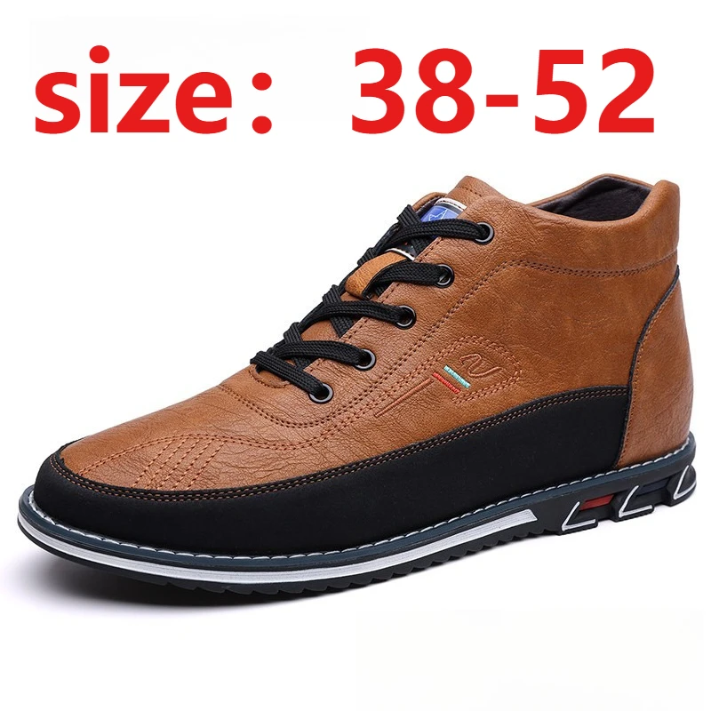 Big Size 52 Lace Up Ankle Boots Outdoor Casual Comfortable Men Shoes Fashion Men's High Top Chelsea Boots Leather Men's Footwear
Big Size 52 Lace Up Ankle Boots Outdoor Casual Comfortable Men Shoes Fashion Men's High Top Chelsea Boots Leather Men's Footwear