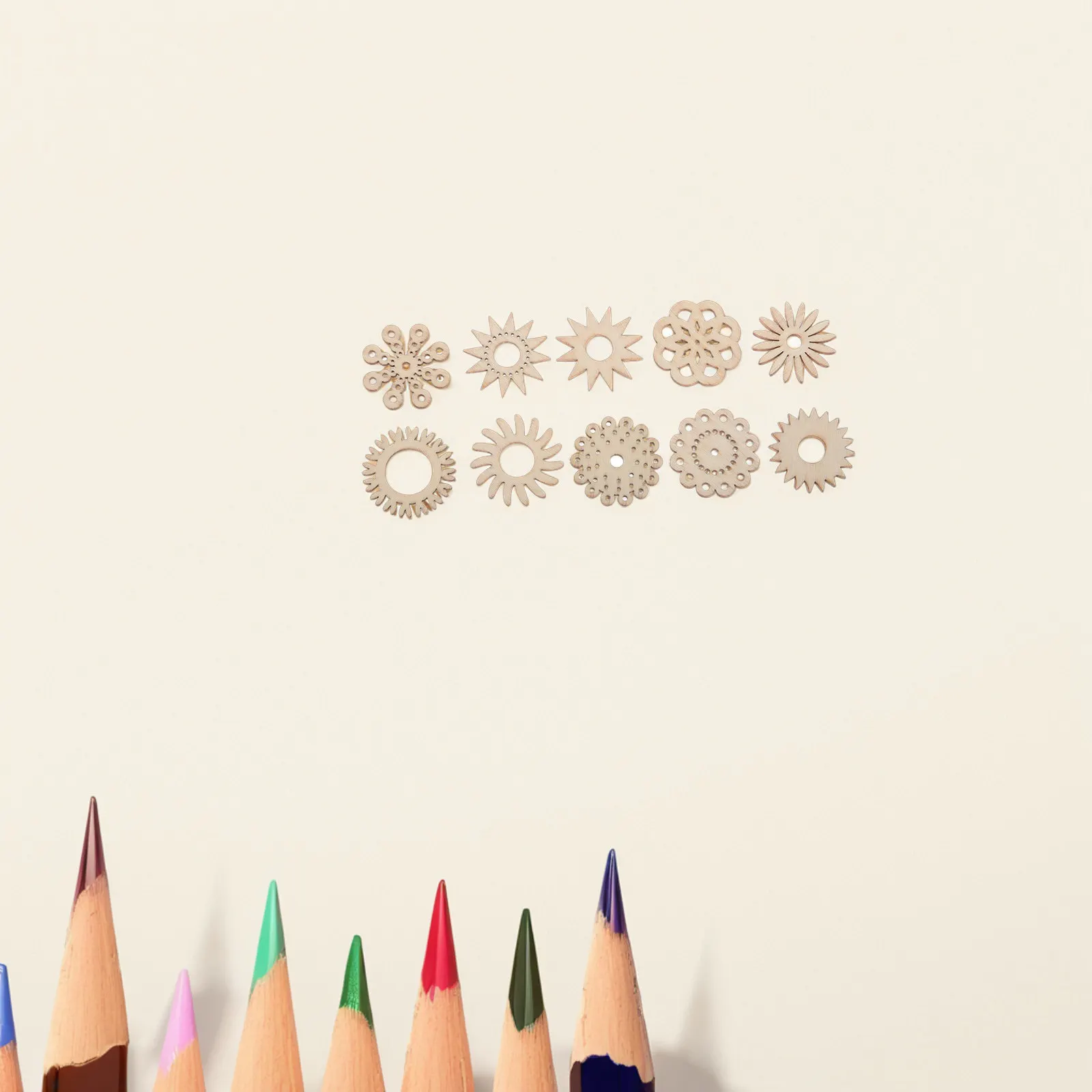 50Pcs Cartoon Wooden Flower Cutouts Vibrant Handcrafted DIY Craft Shapes for Kids Home Decor Party Wedding Scrapbooking Art
50Pcs Cartoon Wooden Flower Cutouts Vibrant Handcrafted DIY Craft Shapes for Kids Home Decor Party Wedding Scrapbooking Art