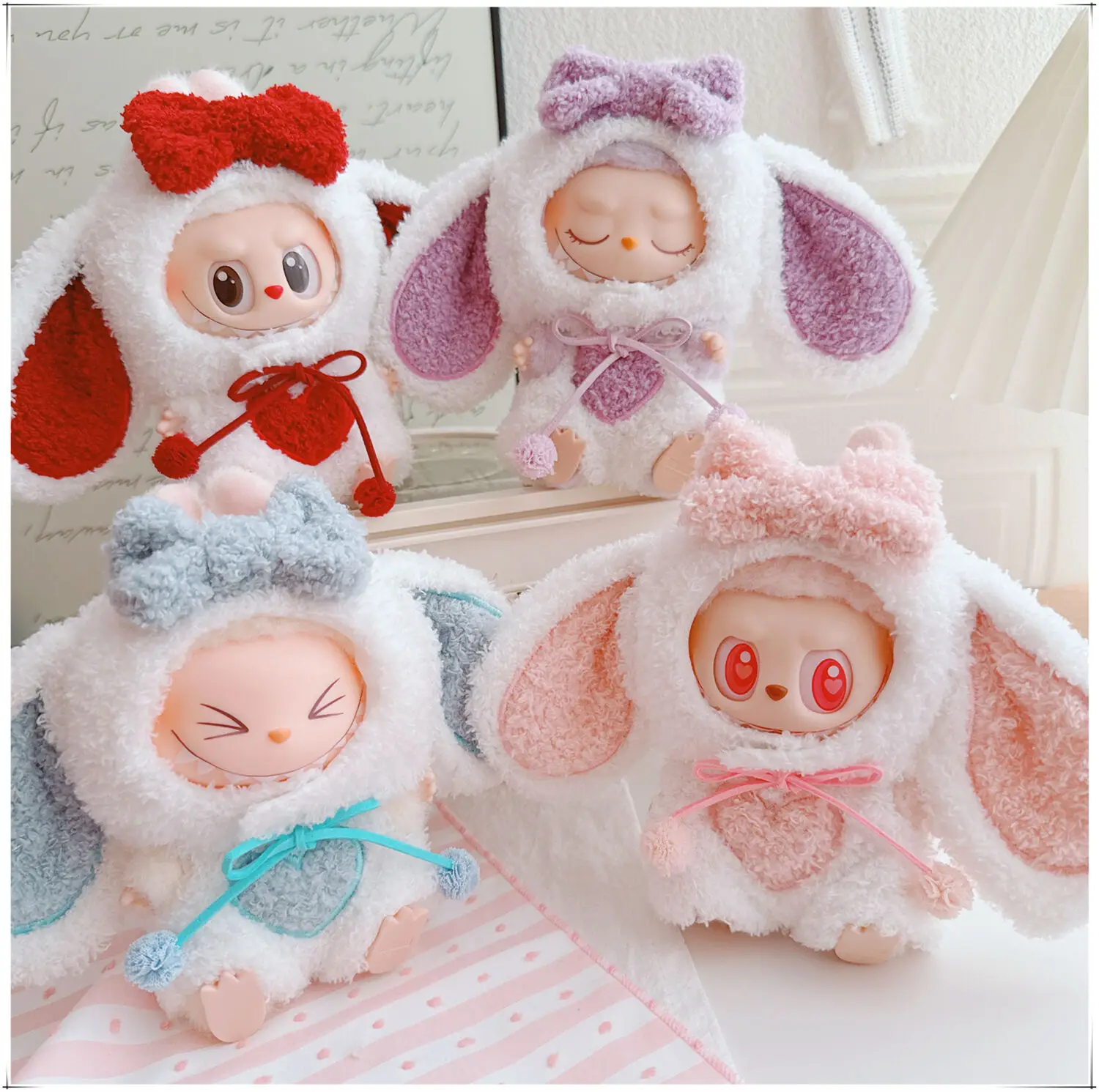 10-17cm Kawaii Labubu Clothes Cute Fluffy Bunny Coat Mini Idol Doll Clothes Accessories Toys for Girls Fans Anime Game Periphery
10-17cm Kawaii Labubu Clothes Cute Fluffy Bunny Coat Mini Idol Doll Clothes Accessories Toys for Girls Fans Anime Game Periphery