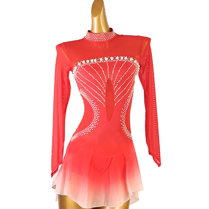 Long Sleeve Figure Skating Dress Women Girl Ice Skating Costume Rhinestone Patchwork Ballet Gymnastics Leotard TXH-B214
Long Sleeve Figure Skating Dress Women Girl Ice Skating Costume Rhinestone Patchwork Ballet Gymnastics Leotard TXH-B214