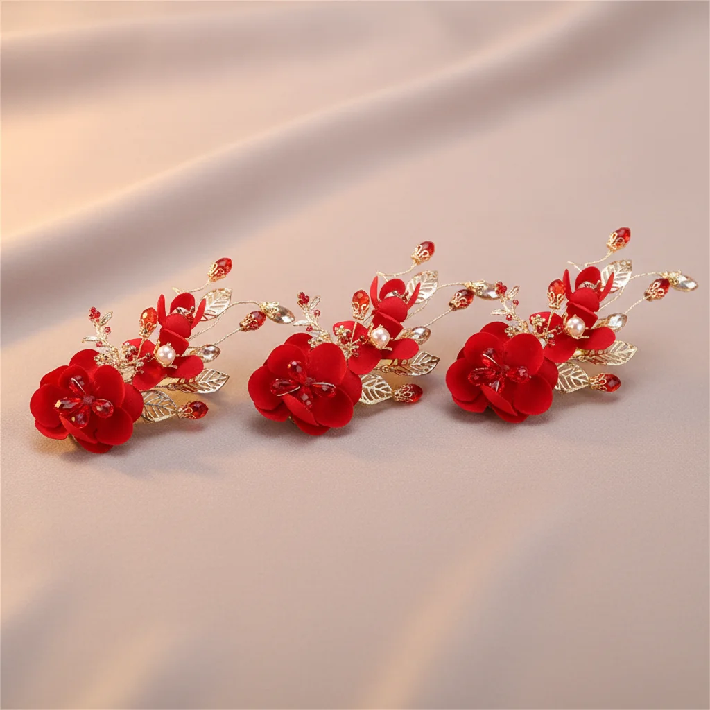 Kids Flower Hair Clips 3 Pieces Set Alloy Plastic Comfortable Grip Stage Performance
Kids Flower Hair Clips 3 Pieces Set Alloy Plastic Comfortable Grip Stage Performance