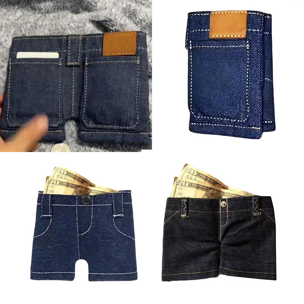 Портативные брюки в стиле ретро, мини-джинсовый кошелек, складной джинсовый кошелек для монет, держатель для карт, крутой многофункциональный кошелек небольшого размера
Портативные брюки в стиле ретро, мини-джинсовый кошелек, складной джинсовый кошелек для монет, держатель для карт, крутой многофункциональный кошелек небольшого размера