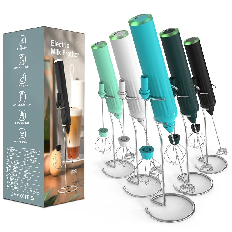 Electric Milk Frother Portable USB Egg Beater Hand Held Coffee Whisk Foam Mixer Rechargeable Milk Blenders Kitchen Tools
Electric Milk Frother Portable USB Egg Beater Hand Held Coffee Whisk Foam Mixer Rechargeable Milk Blenders Kitchen Tools