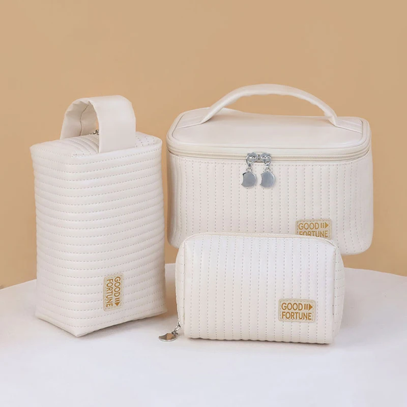 Large Capacity Makeup Bag For Women Portable Travel Toiletry Bag Solid Color Cosmetic Bag Maquillage Storage Bag
Large Capacity Makeup Bag For Women Portable Travel Toiletry Bag Solid Color Cosmetic Bag Maquillage Storage Bag