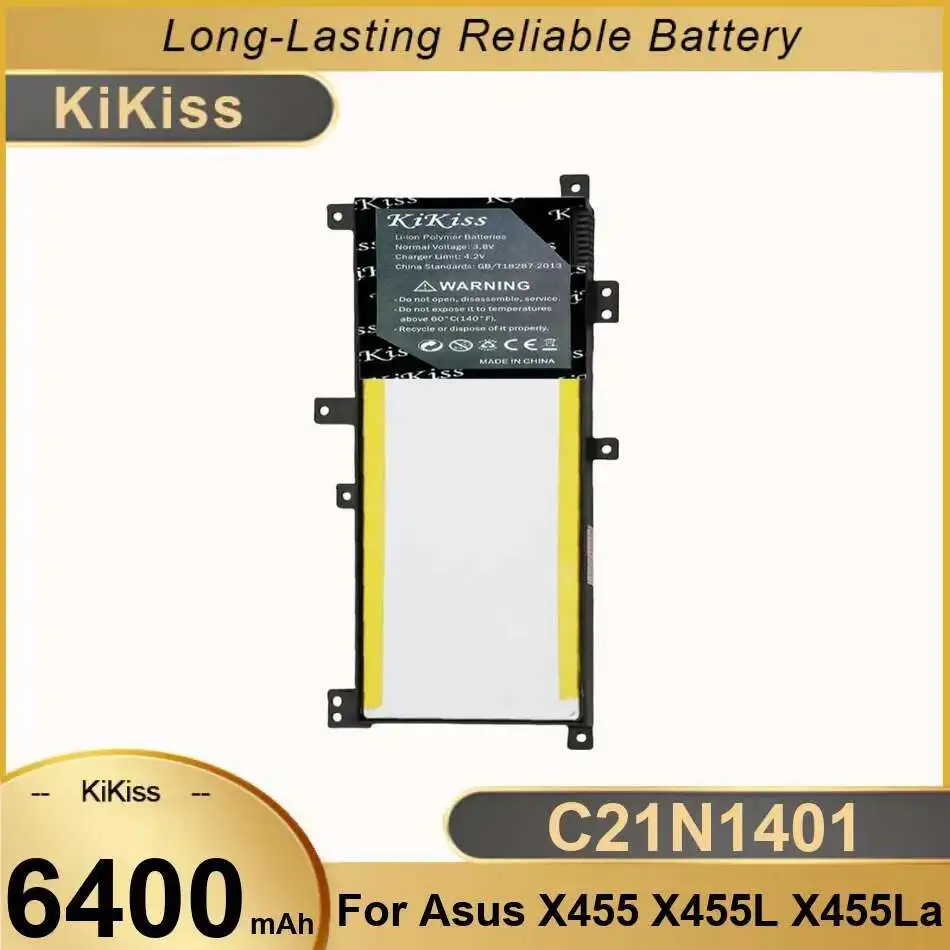 Laptop Battery C21N1401 6400mAh For Asus X455 X455L X455LA A455L A455LD A455LN F455L X454W X455LD X455DG X455LF X455LF X455LJ
Laptop Battery C21N1401 6400mAh For Asus X455 X455L X455LA A455L A455LD A455LN F455L X454W X455LD X455DG X455LF X455LF X455LJ