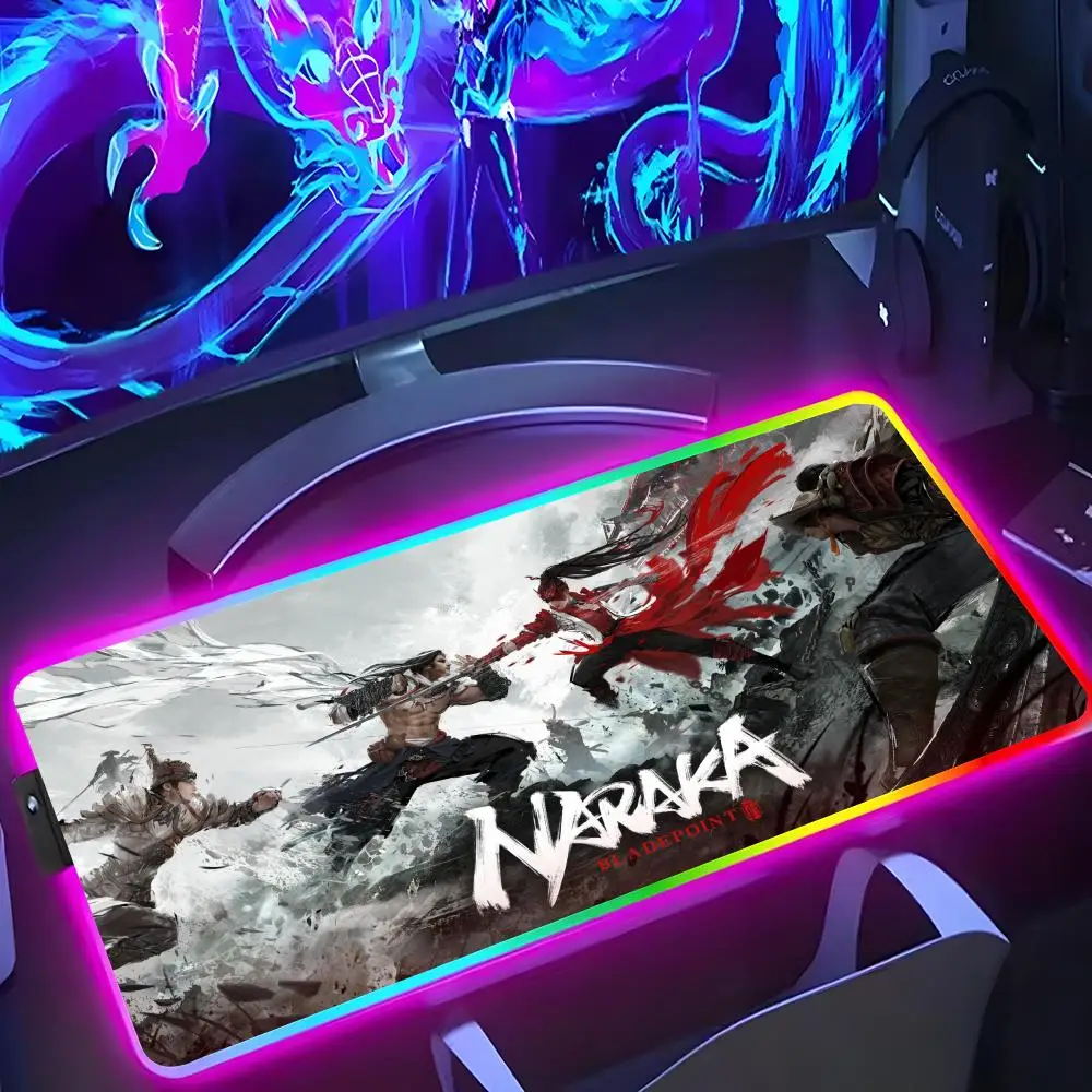 Коврик для мыши Naraka Bladepoint Kung Fu RGB светящийся 900X400 мм большой настольный коврик Нескользящий очень большой игровой офисный коврик для мыши
Коврик для мыши Naraka Bladepoint Kung Fu RGB светящийся 900X400 мм большой настольный коврик Нескользящий очень большой игровой офисный коврик для мыши