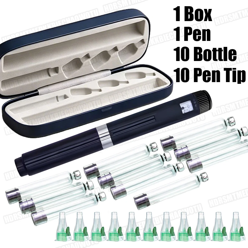 1Set Reusable Injection Pen 3ml Cartridges Empty Cassette Bottle 4-8mm Pen Tip Sterile Individual Packaging + Storage Box Kit
1Set Reusable Injection Pen 3ml Cartridges Empty Cassette Bottle 4-8mm Pen Tip Sterile Individual Packaging + Storage Box Kit