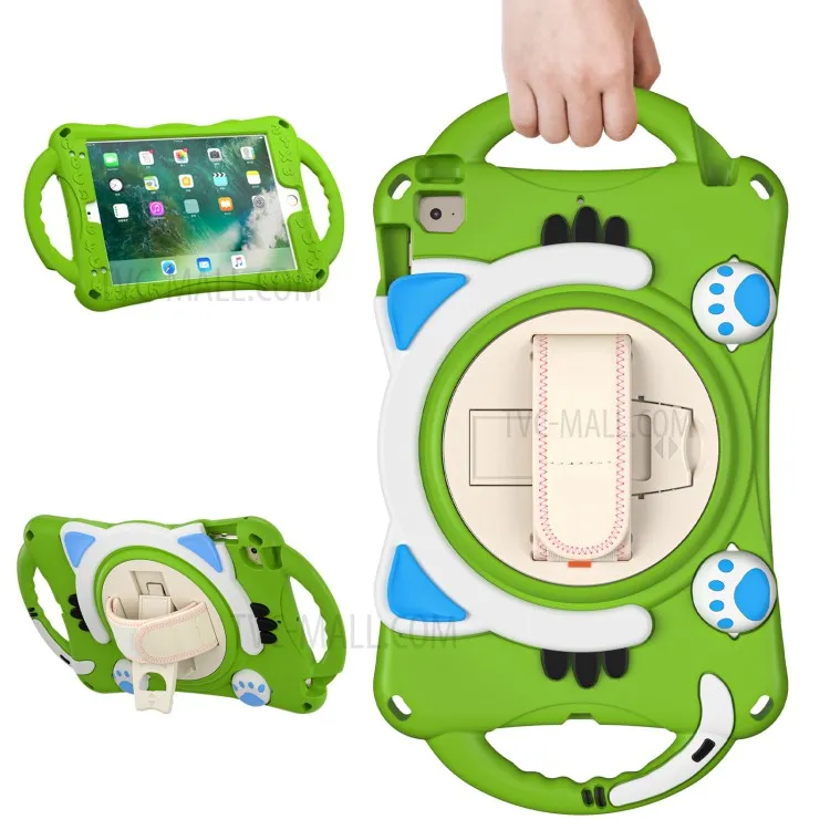 360 Degree Swivel Built-in Kickstand Shockproof PC + Silicone Cover with Handle Hand Grip for iPad mini (2019) 7.9 inch / mini 4
360 Degree Swivel Built-in Kickstand Shockproof PC + Silicone Cover with Handle Hand Grip for iPad mini (2019) 7.9 inch / mini 4