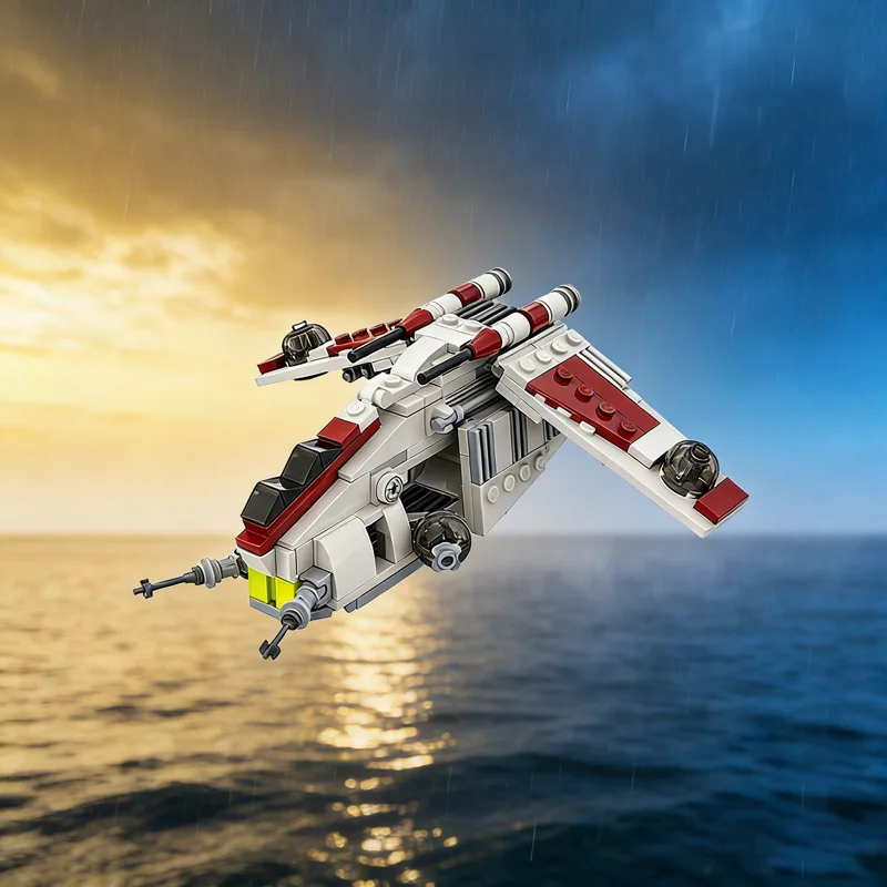 207pcs MOC LAAT Republic Gunship Mini Scale Star Battle Model Building Blocks Construction Christmas Gifts Toy Education Kids
207pcs MOC LAAT Republic Gunship Mini Scale Star Battle Model Building Blocks Construction Christmas Gifts Toy Education Kids