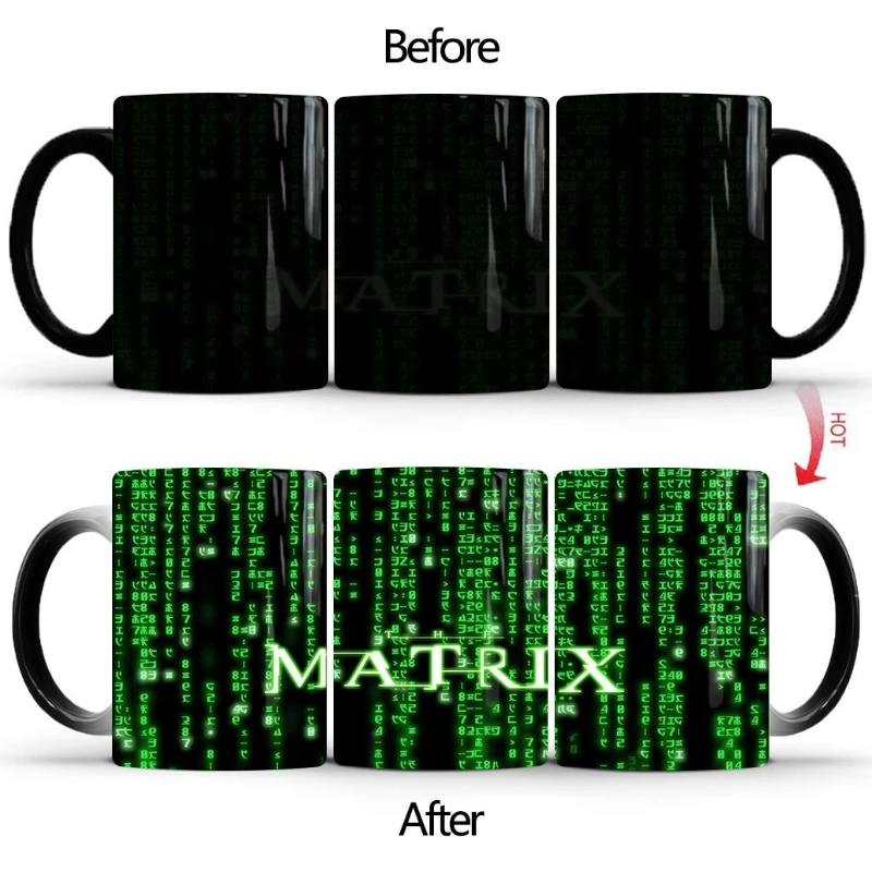 The Matrix movie merchandise anime cartoon colour-changing ceramic mug heat-sensitive gradient coffee cup water cup gift
The Matrix movie merchandise anime cartoon colour-changing ceramic mug heat-sensitive gradient coffee cup water cup gift