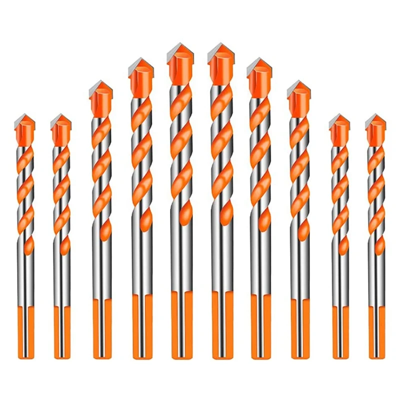 Tile Drill Bit Set 10 Pcs Flow Drill Bit Triangle Drill Bit Triangle Alloy Hole Saw Twist Drill Bit 6/8/10/12 Mm
Tile Drill Bit Set 10 Pcs Flow Drill Bit Triangle Drill Bit Triangle Alloy Hole Saw Twist Drill Bit 6/8/10/12 Mm