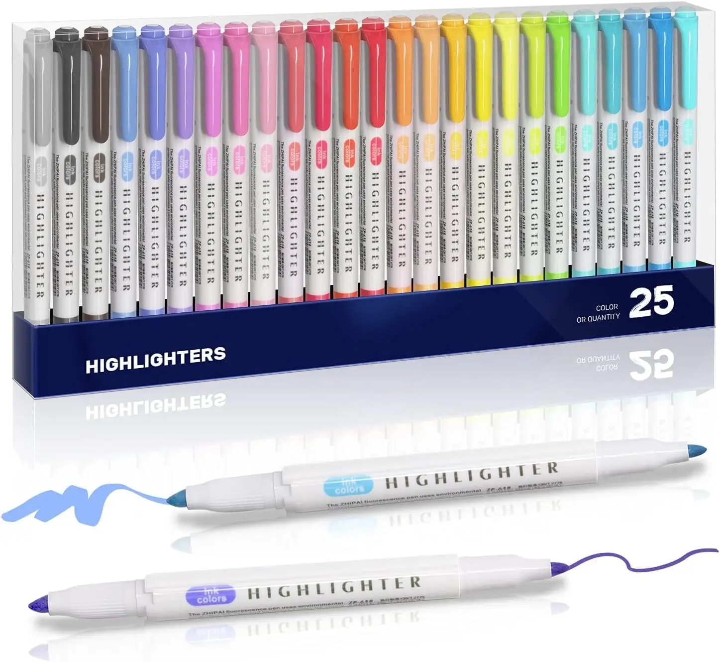 25 Pack Pastel Highlighters, Dual Tip Bible Highlighter, Chisel Tip Mild No Bleed Pens for School Office Journals
25 Pack Pastel Highlighters, Dual Tip Bible Highlighter, Chisel Tip Mild No Bleed Pens for School Office Journals