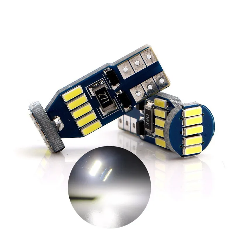 100PCS CANBUS T10 W5W 194 LED Bulb 4014/15SMD 12V Super Bright Car Map Door Trunk Reading Light License Plate Lamp Signal Lights
100PCS CANBUS T10 W5W 194 LED Bulb 4014/15SMD 12V Super Bright Car Map Door Trunk Reading Light License Plate Lamp Signal Lights