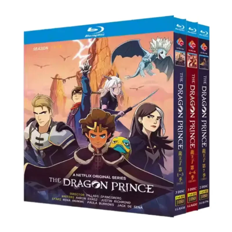 BD Blu-ray Disc Dragon Prince Seasons 1–7 Animation 1080p Box Set with Chinese and English Subtitles
BD Blu-ray Disc Dragon Prince Seasons 1–7 Animation 1080p Box Set with Chinese and English Subtitles