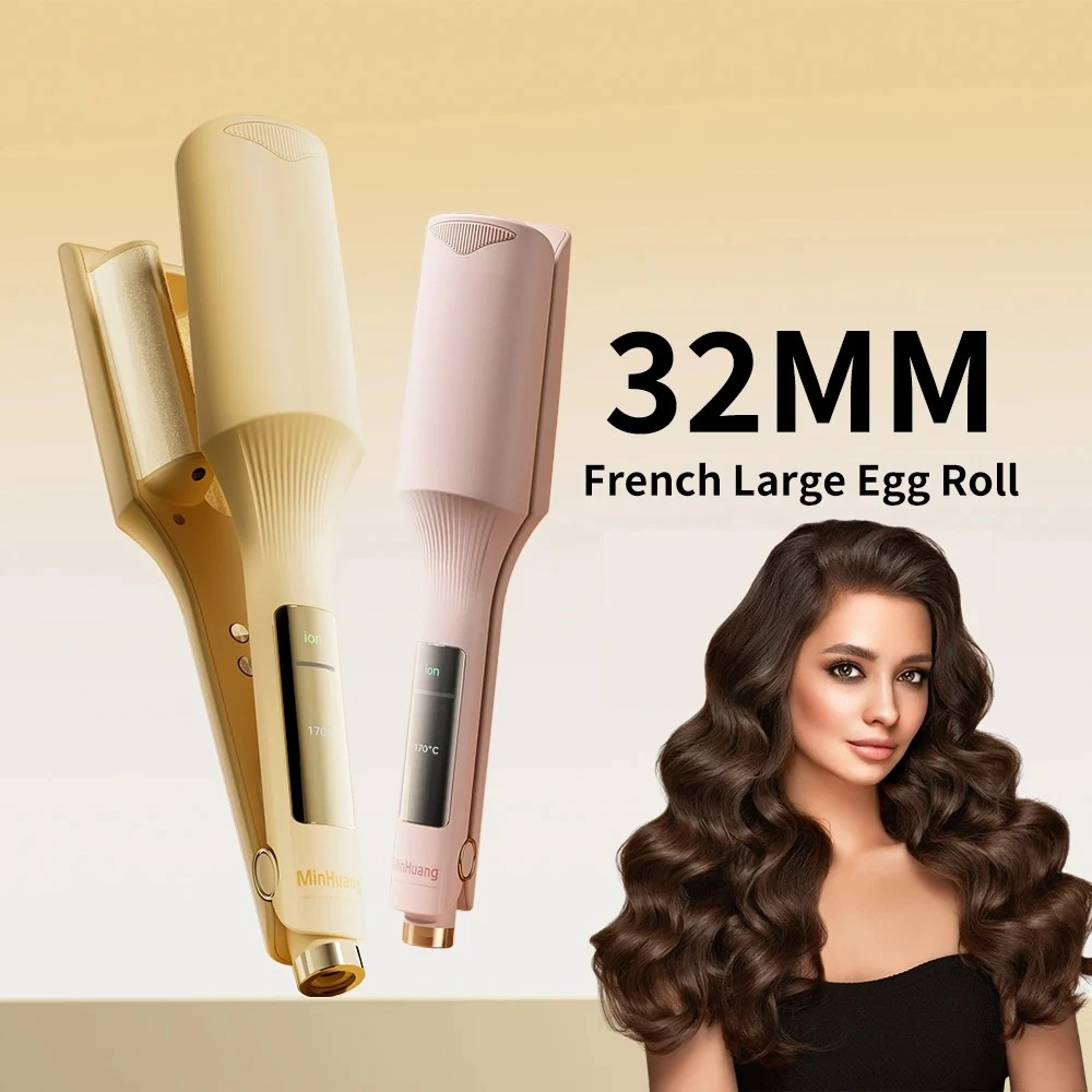 32mm Hair Wave Curling Iron Professional French Egg Roll Hair Curler Corrugated Wavy Styler Fast Heating Volumizing Styling Tool
32mm Hair Wave Curling Iron Professional French Egg Roll Hair Curler Corrugated Wavy Styler Fast Heating Volumizing Styling Tool