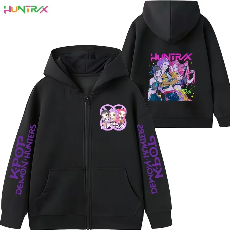 Hot K-pop Demon HuntersZip-up Children's Hooded Sweatshirt Girl Casual Top - Boy Sports Shirt - Cartoon Print - Fall/winter Coat
Hot K-pop Demon HuntersZip-up Children's Hooded Sweatshirt Girl Casual Top - Boy Sports Shirt - Cartoon Print - Fall/winter Coat