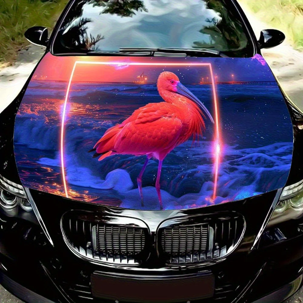 Colorful Pink Bird Urban Art Car Hood Vinyl Wraps, Car Engine Decal Sticker, Waterproof Self-adhesive Car Vinyl Wraps, Surface P
Colorful Pink Bird Urban Art Car Hood Vinyl Wraps, Car Engine Decal Sticker, Waterproof Self-adhesive Car Vinyl Wraps, Surface P
