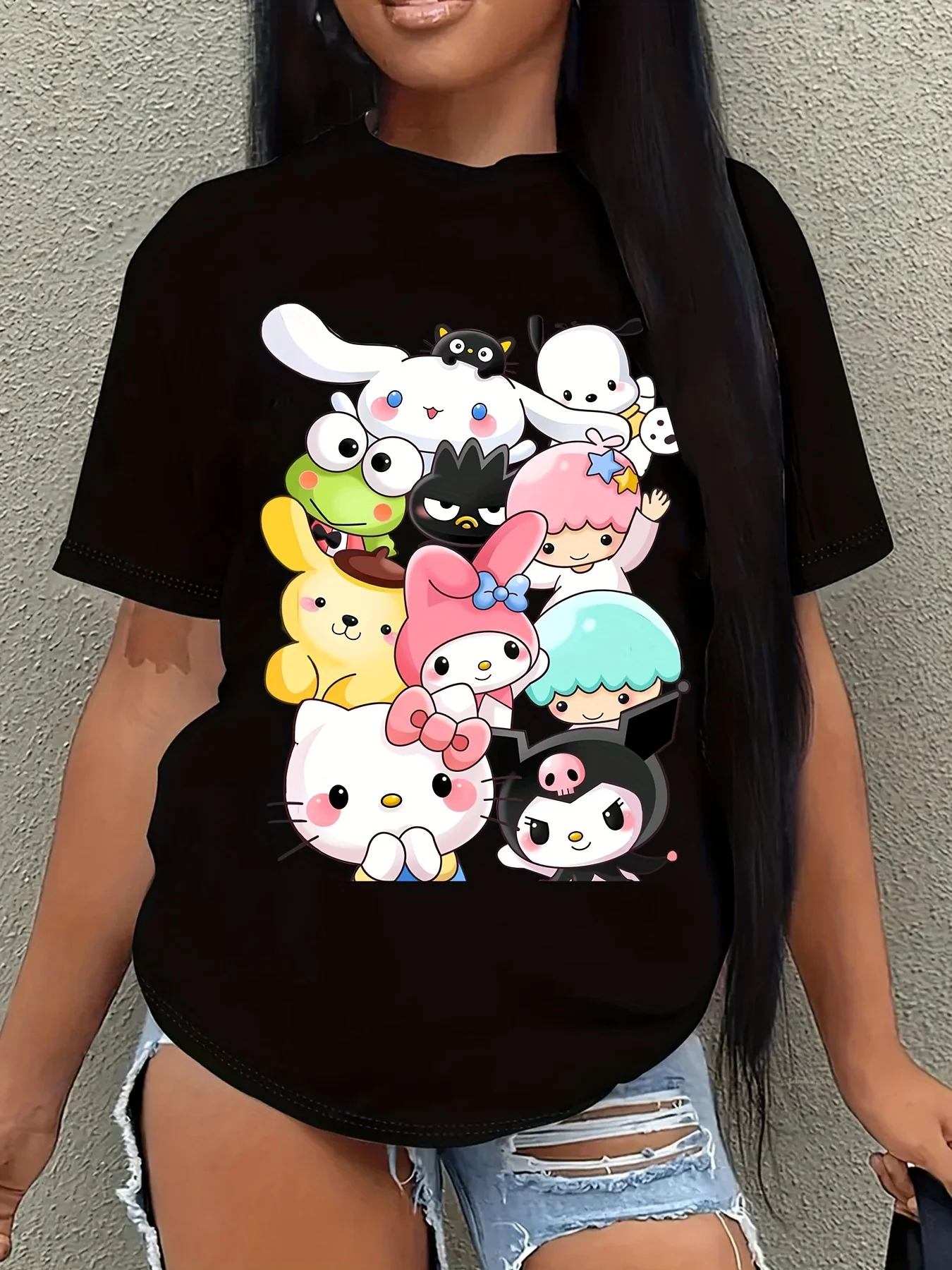Hello Kitty T-Shirt for Teen Sanrio Shirt Pochacco Christmas Funny Shirt for Team Family Shirt Kuromi Cinnamoroll
Hello Kitty T-Shirt for Teen Sanrio Shirt Pochacco Christmas Funny Shirt for Team Family Shirt Kuromi Cinnamoroll
