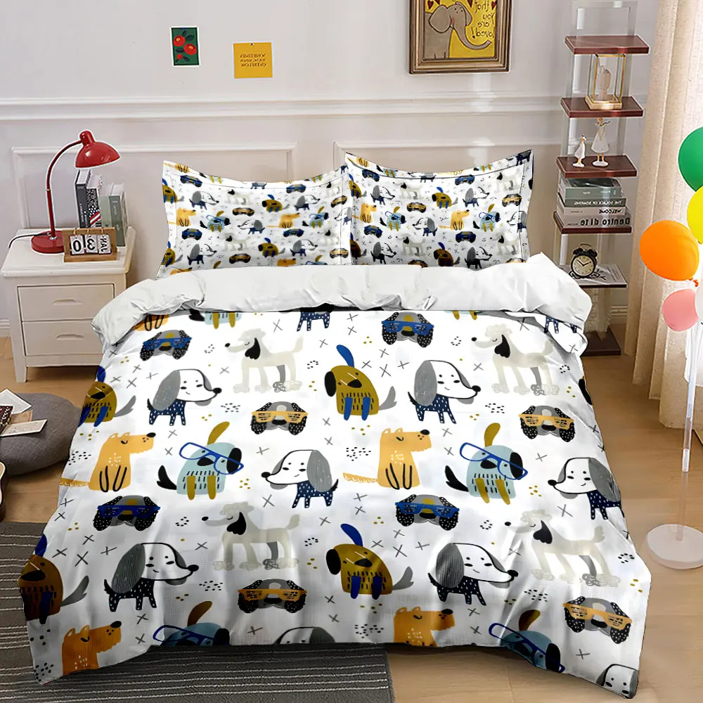 3Pcs Doodle Eyeglass Dachshund Bedding Set, Minimal Puppy Repeat Print Duvet Cover 2 Pillowcases Single Double King Queen,Gift
3Pcs Doodle Eyeglass Dachshund Bedding Set, Minimal Puppy Repeat Print Duvet Cover 2 Pillowcases Single Double King Queen,Gift