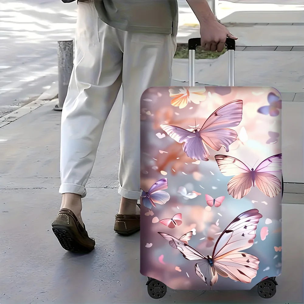 1PC Pastel Butterfly Print Luggage Cover for luggage sizes 18-32 inches; dust and elastic travel accessories to effectively prot
1PC Pastel Butterfly Print Luggage Cover for luggage sizes 18-32 inches; dust and elastic travel accessories to effectively prot