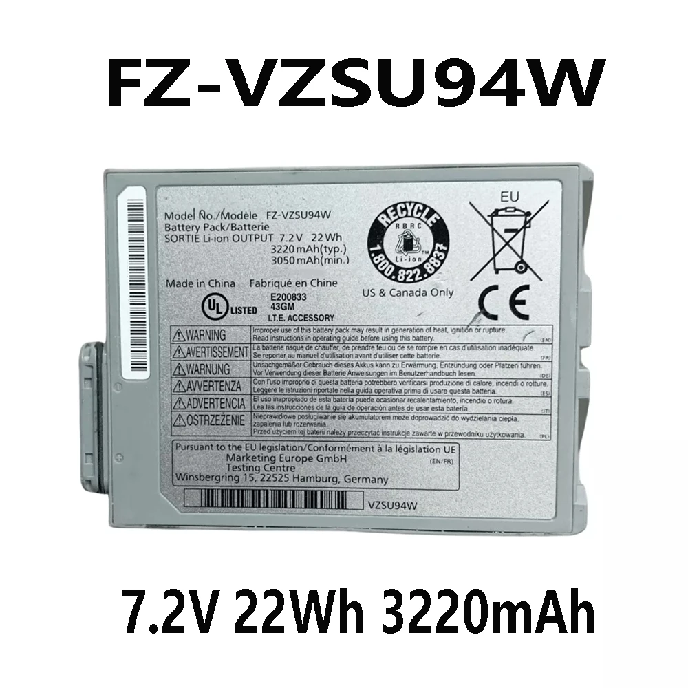 FZ-VZSU94W FZ-VZSU95W 7.2V 22Wh 3220mAh Laptop Battery replacement For Panasonic ToughBook FZ-M1 FZ-B2 FZ-VZSU95JS
FZ-VZSU94W FZ-VZSU95W 7.2V 22Wh 3220mAh Laptop Battery replacement For Panasonic ToughBook FZ-M1 FZ-B2 FZ-VZSU95JS