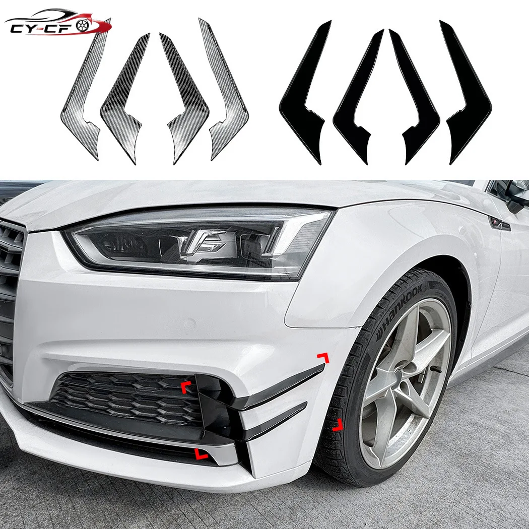 Front Bumper Splitter Side Spoiler Side Wind Knife Sticker Trim for Audi A5 F5 S5 S-Line Coupe Sportback B9 2017 2018 2019 2020
Front Bumper Splitter Side Spoiler Side Wind Knife Sticker Trim for Audi A5 F5 S5 S-Line Coupe Sportback B9 2017 2018 2019 2020