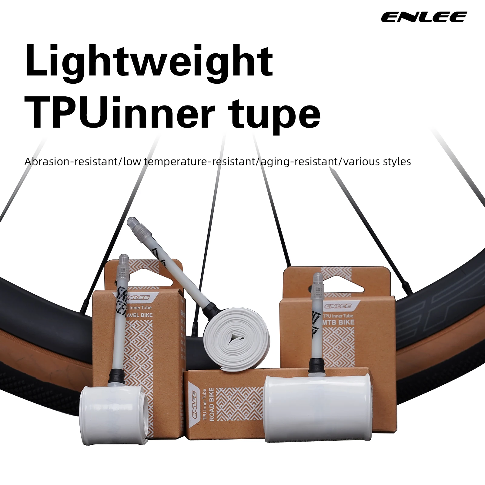 ENLEE Road Mountain Bike Inner Tube TPU Inner Tube Bicycle Lightweight Lnner Tube 700C45/65/85 French Mouth
ENLEE Road Mountain Bike Inner Tube TPU Inner Tube Bicycle Lightweight Lnner Tube 700C45/65/85 French Mouth