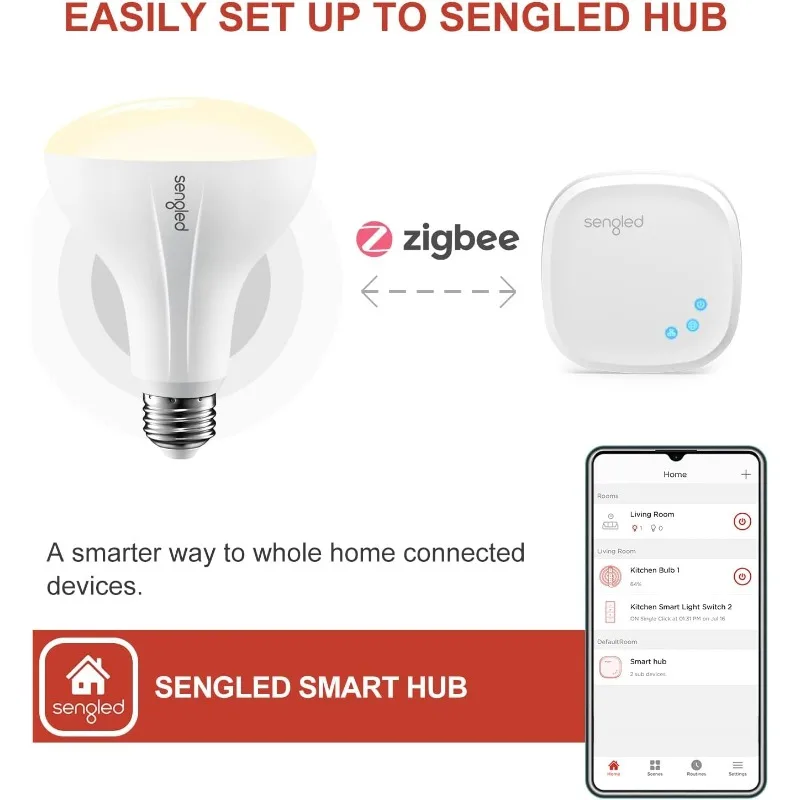 Умная лампа Zigbee, работает с SmartThings и Echo со встроенным концентратором, голосовым управлением с Alexa и Google Home, требуется концентратор
Умная лампа Zigbee, работает с SmartThings и Echo со встроенным концентратором, голосовым управлением с Alexa и Google Home, требуется концентратор