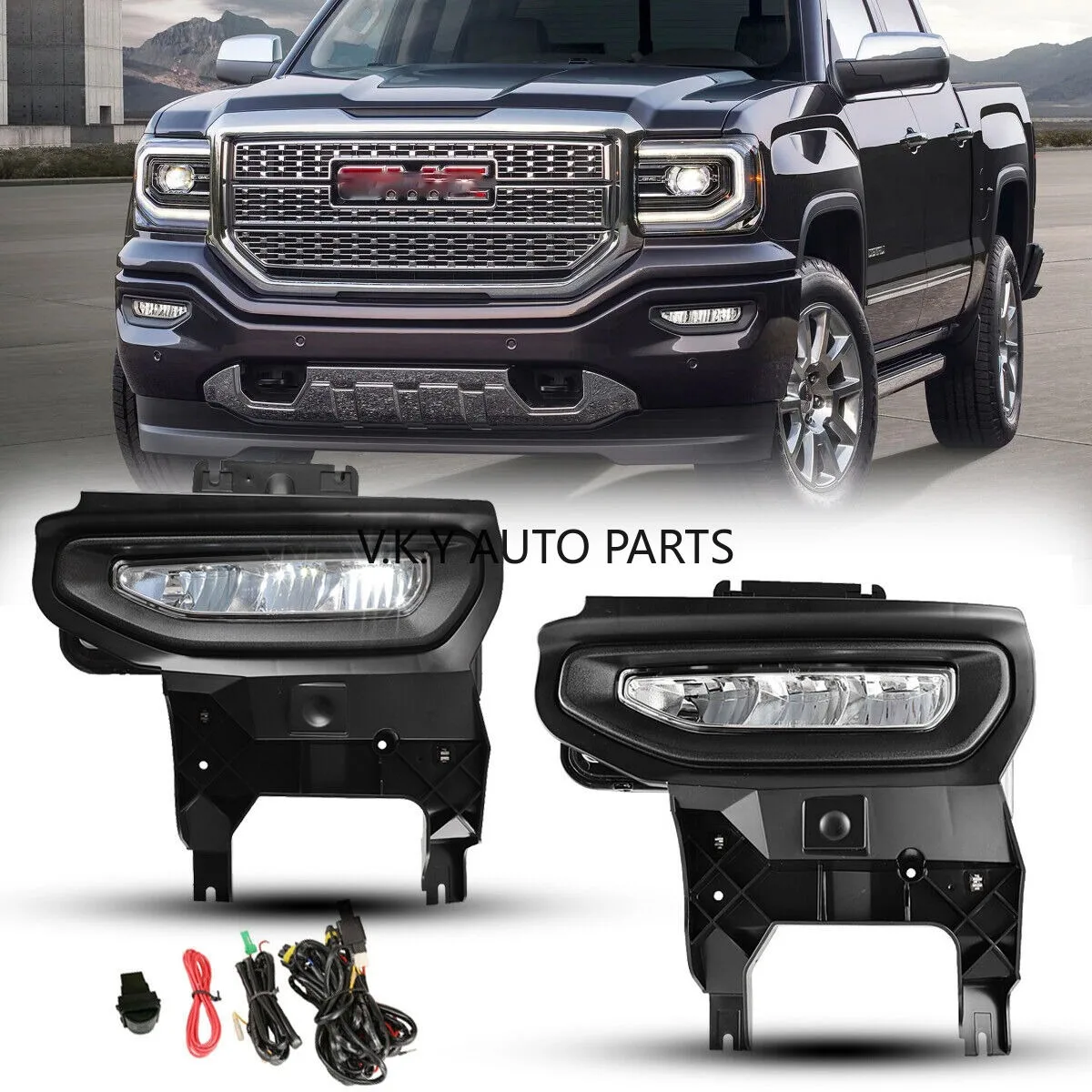 For GMC Sierra 1500 2016 2017 2018 DLAA LED Front Bumper Foglight Fog Lamps Foglamp DRL Daytime Running Light
For GMC Sierra 1500 2016 2017 2018 DLAA LED Front Bumper Foglight Fog Lamps Foglamp DRL Daytime Running Light