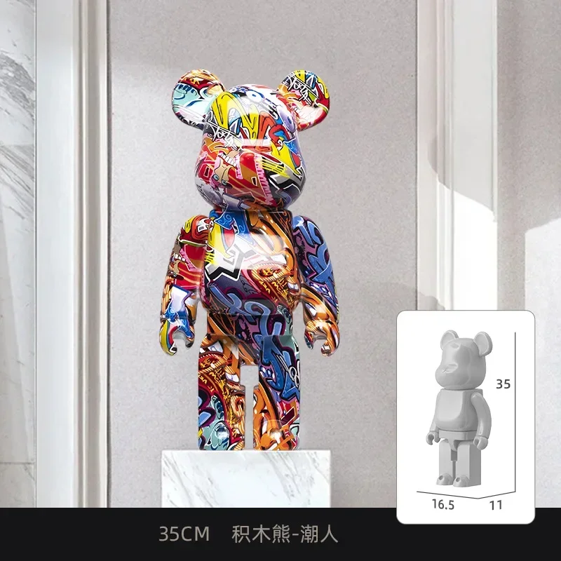 35CM trendy high-end home decoration, wine cabinet decorations, violent bear office desk and living room decorations
35CM trendy high-end home decoration, wine cabinet decorations, violent bear office desk and living room decorations