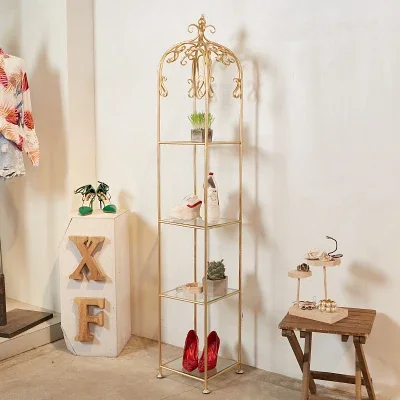 Customized High-End Iron Gold Floor-Type Simple Modern Storage Window Display Stand Wall Storage Shelf Organizer
Customized High-End Iron Gold Floor-Type Simple Modern Storage Window Display Stand Wall Storage Shelf Organizer