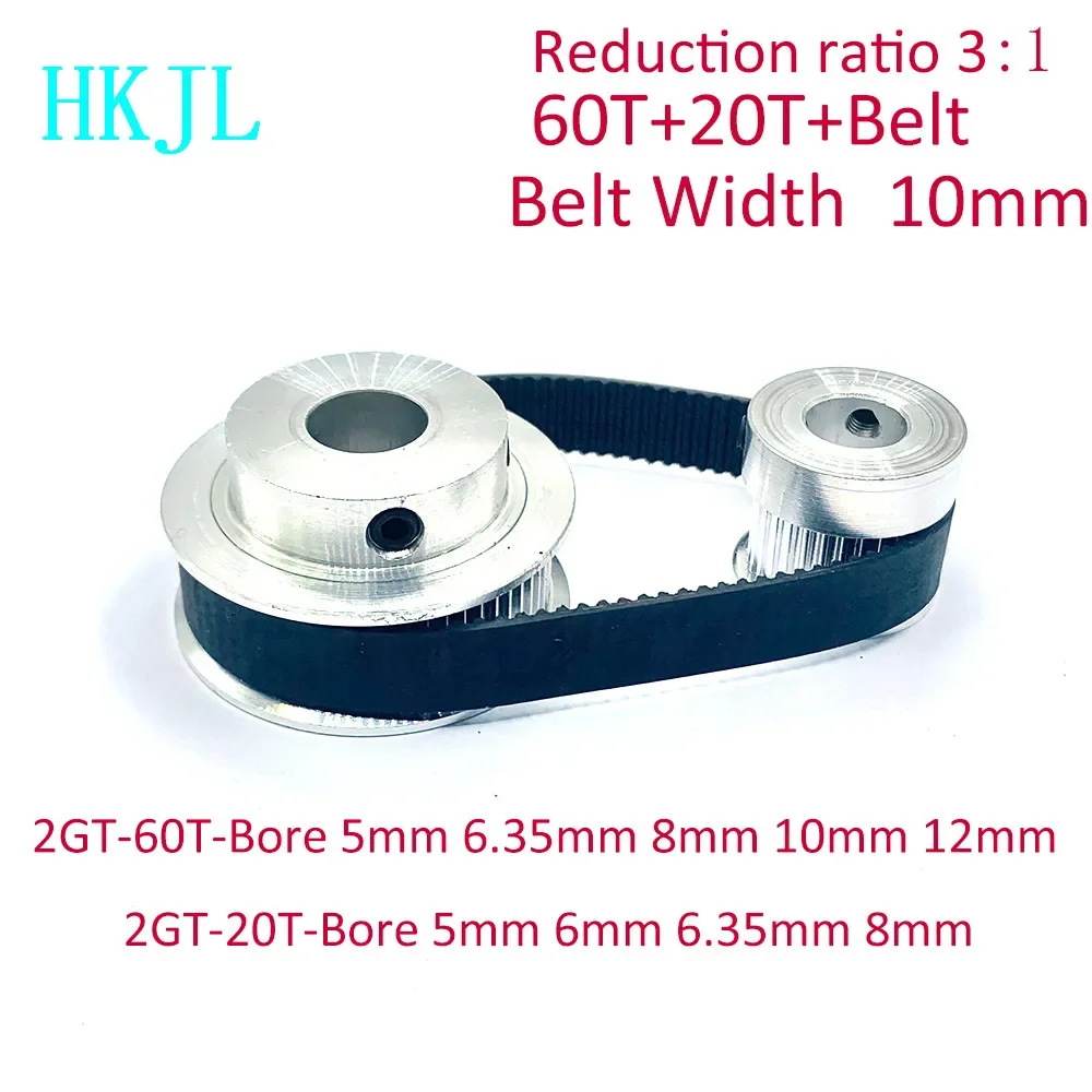 Timing Belt Pulley GT2 60 Teeth 20 Teeth Reduction 3:1/1:3 3D Printer Accessories Belt Width 10mm Bore 5&6.35&8&10&12mm
Timing Belt Pulley GT2 60 Teeth 20 Teeth Reduction 3:1/1:3 3D Printer Accessories Belt Width 10mm Bore 5&6.35&8&10&12mm
