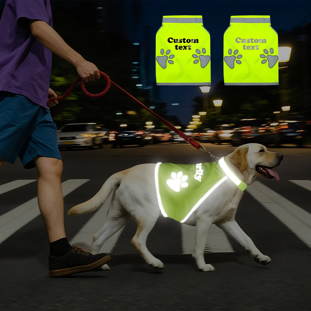 Personalized Reflective Dog Vest Clothes High Visibility Dogs Safety Vests Free Print Name For Outdoor Hiking Walking With Paw
Personalized Reflective Dog Vest Clothes High Visibility Dogs Safety Vests Free Print Name For Outdoor Hiking Walking With Paw
