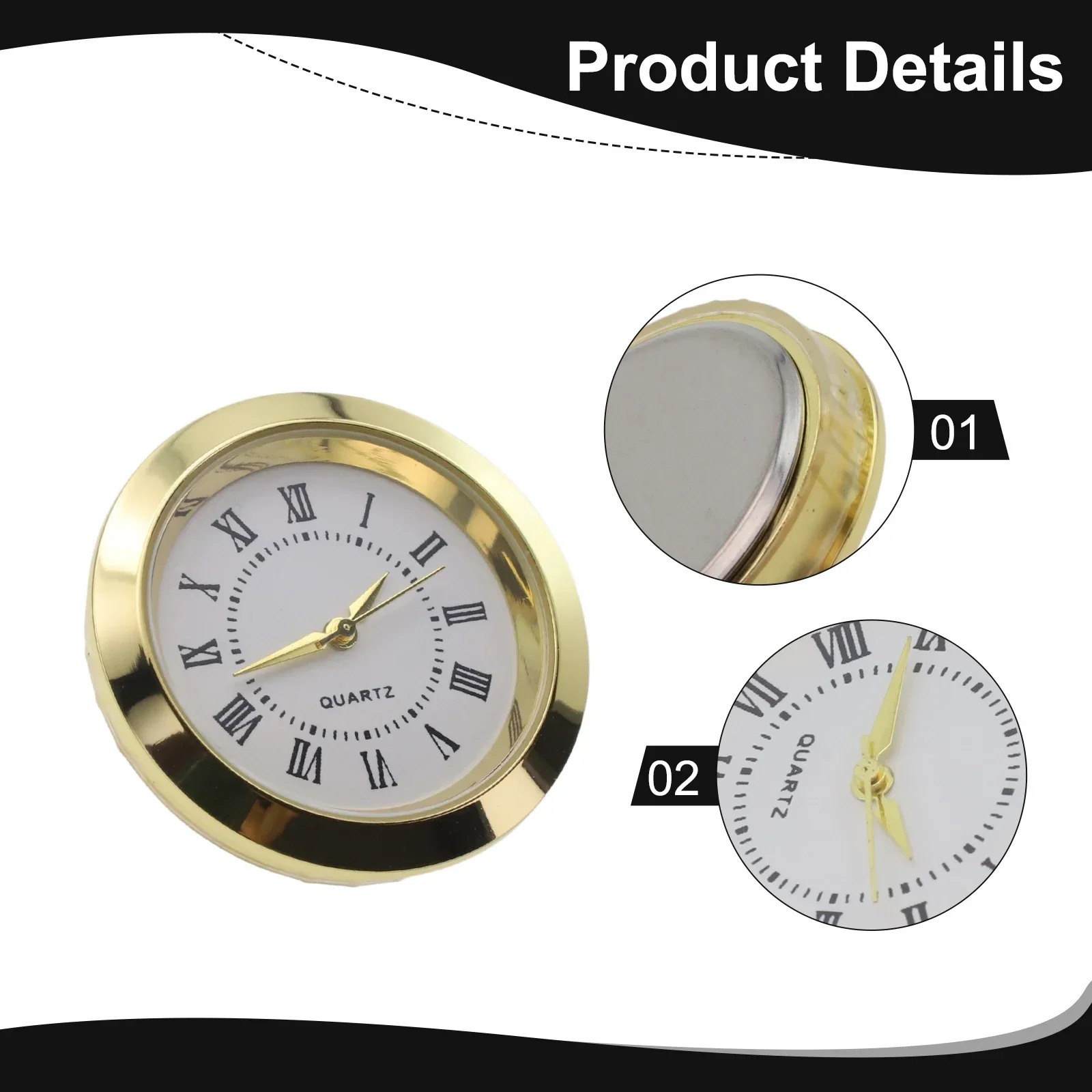 1pcs 36mm/55mm Clock Insert Quartz Movement Round Clock Head Inlaid Handicraft Watch Head Clocks Replacement Accessories
1pcs 36mm/55mm Clock Insert Quartz Movement Round Clock Head Inlaid Handicraft Watch Head Clocks Replacement Accessories