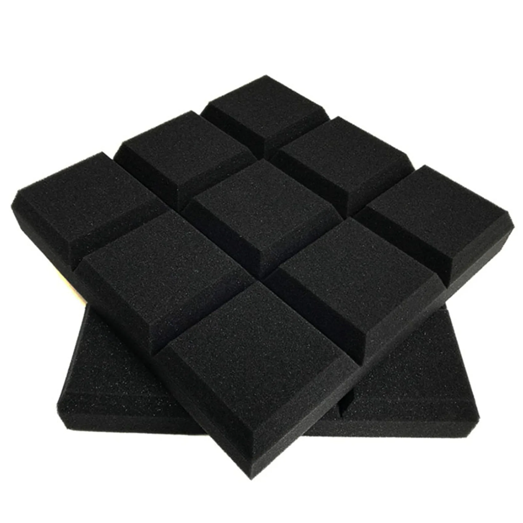 CGDS-18 Pack 30X30x5cm Acoustic Foam Panels, Beveled 9 Block Tiles, Sound Panels Wedges Soundproof Sound Insulation Absorbing
CGDS-18 Pack 30X30x5cm Acoustic Foam Panels, Beveled 9 Block Tiles, Sound Panels Wedges Soundproof Sound Insulation Absorbing