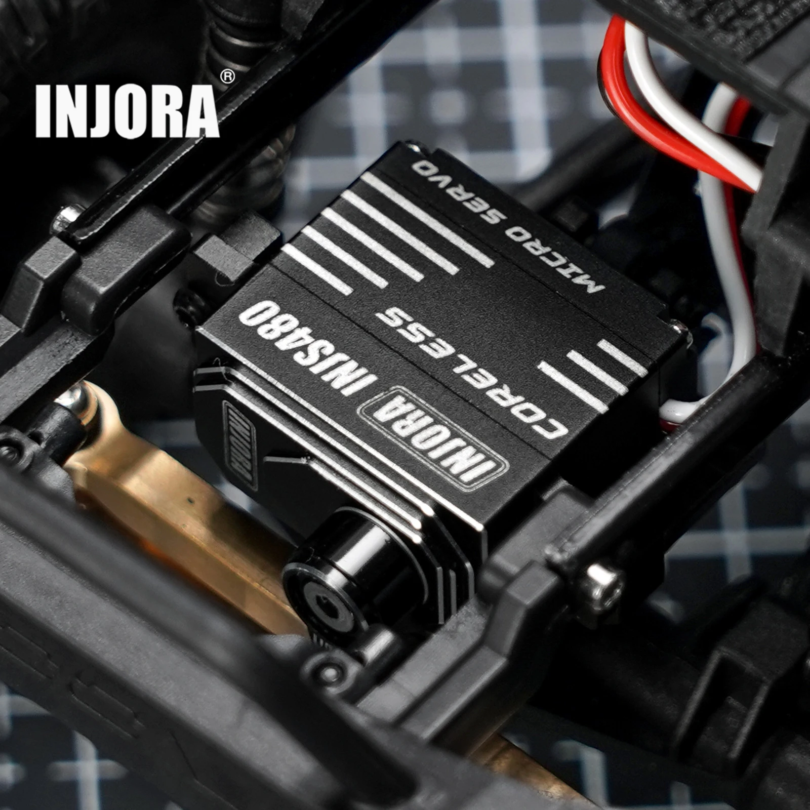 INJORA INJS480 Coreless Micro Servo with Servo Horn for 1/24 Axial SCX24
INJORA INJS480 Coreless Micro Servo with Servo Horn for 1/24 Axial SCX24