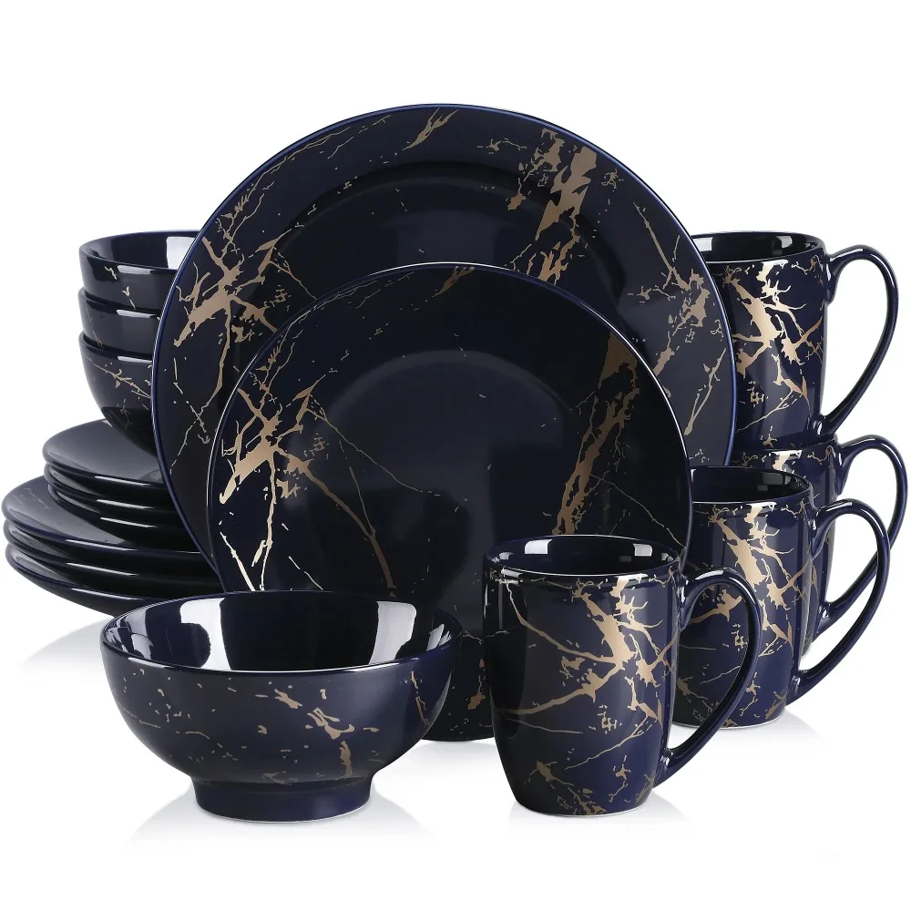 LOVECASA 16PCS Procelain Tableware Set Design By Gold Splash with Dinner Plate Cake Plate Bowls Coffee Cups Party Tableware
LOVECASA 16PCS Procelain Tableware Set Design By Gold Splash with Dinner Plate Cake Plate Bowls Coffee Cups Party Tableware