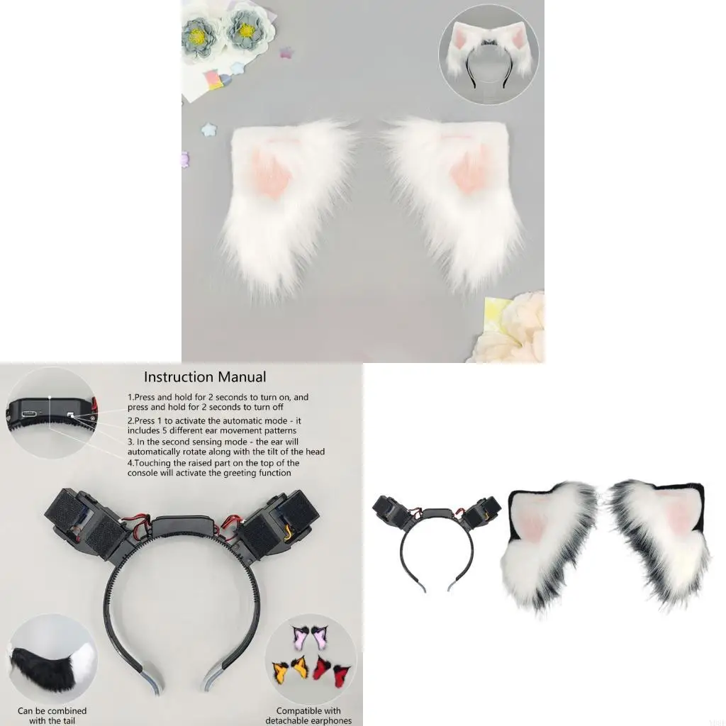 Automatic Moving Puss Ears Headband Headdress With Touch And Long Hour Service Life For Costume Parties Y08E
Automatic Moving Puss Ears Headband Headdress With Touch And Long Hour Service Life For Costume Parties Y08E