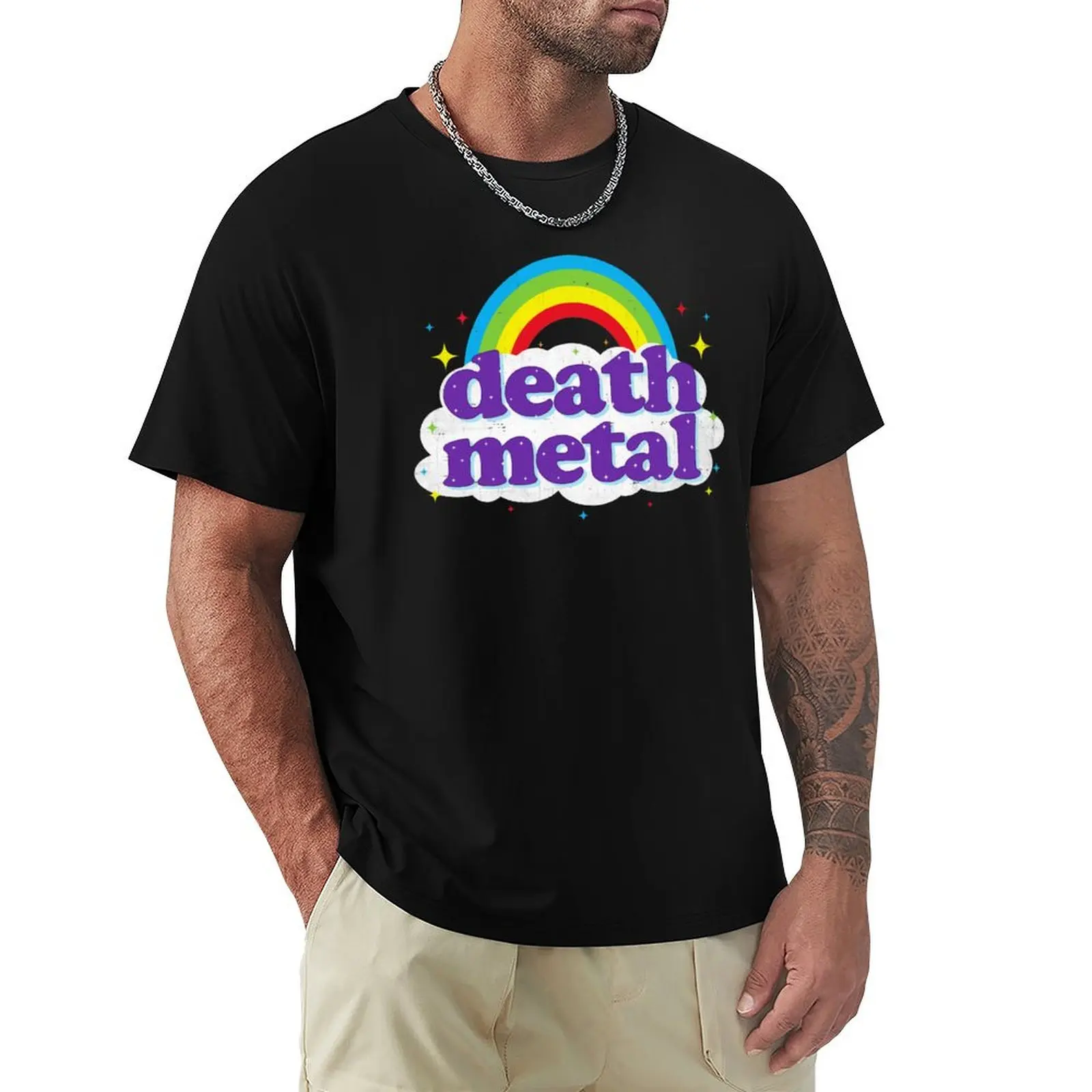Death Metal Rainbow T-Shirt Breathable Workout Short Sleeve Top
Death Metal Rainbow T-Shirt Breathable Workout Short Sleeve Top