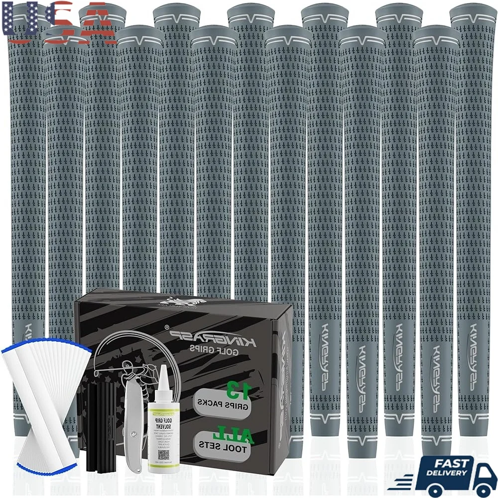 Premium Rubber Golf Grips Standard Mid Size 5 Colors High Stability Shock Absorption Anti Slip Comfortable Gripping Kit
Premium Rubber Golf Grips Standard Mid Size 5 Colors High Stability Shock Absorption Anti Slip Comfortable Gripping Kit