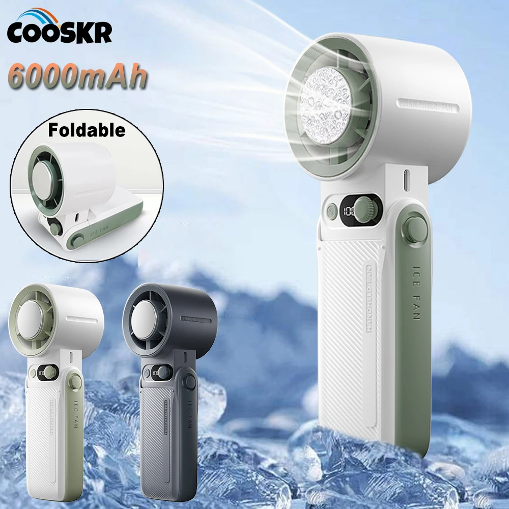 6000mAh Portable Handheld Fan 199 Speeds Adjustable Mini Fan Digital Display Hanging Neck Fan Cooling Ice Fans for Travel
6000mAh Portable Handheld Fan 199 Speeds Adjustable Mini Fan Digital Display Hanging Neck Fan Cooling Ice Fans for Travel