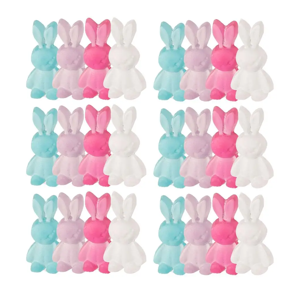 40pcs Rabbit Accessories White Pink Green Purple Beads Jewelry Making DIY Crafts Resin Loose Charm Easter Decorations
40pcs Rabbit Accessories White Pink Green Purple Beads Jewelry Making DIY Crafts Resin Loose Charm Easter Decorations