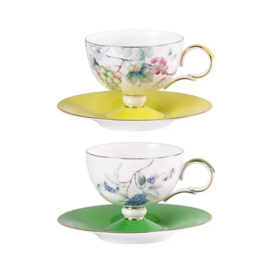 Ceramic Coffee Cups Saucers Set of 2 Porcelain Espresso Cups with Saucers 7.44 oz Handcrafted Elegant Bone China Tea Cups Grape
Ceramic Coffee Cups Saucers Set of 2 Porcelain Espresso Cups with Saucers 7.44 oz Handcrafted Elegant Bone China Tea Cups Grape
