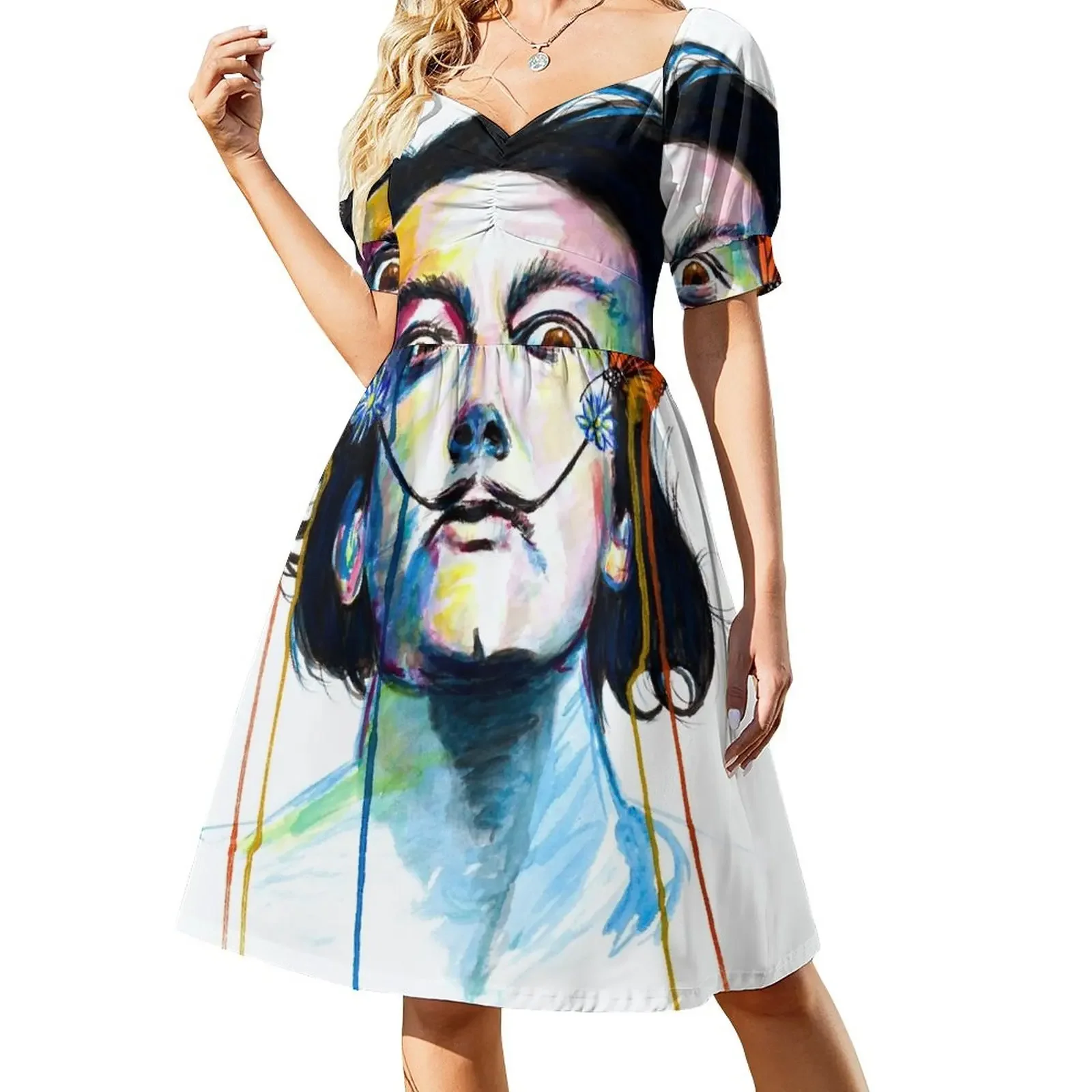 Dali in the land of Butterflies Short-Sleeved Dress dress Beachwear party dresses women Woman dresses
Dali in the land of Butterflies Short-Sleeved Dress dress Beachwear party dresses women Woman dresses